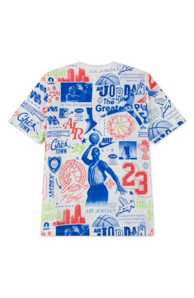 Jordan Kids' Mj Billboard Print T-shirt In White