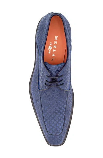 Mezlan Embossed Derby In Blue