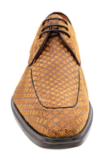 Mezlan Embossed Derby In Brown