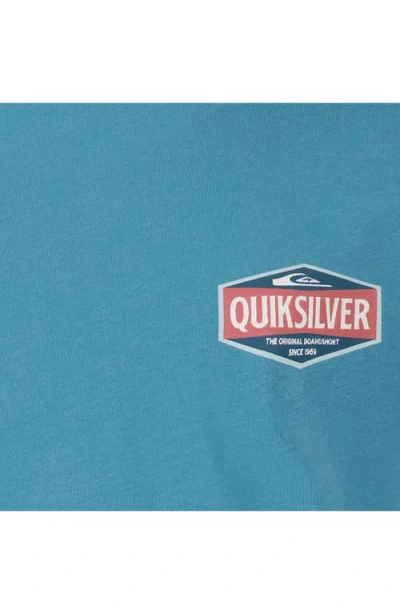 Quiksilver Kids' Six Points Cotton Graphic T-shirt In Blue