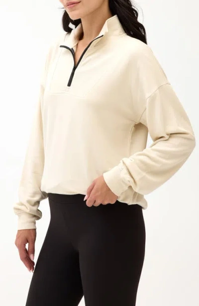 Threads 4 Thought Nyla Fleece Half Zip Pullover In Neutral