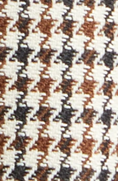 Reiss Solene Houndstooth Check Wool Blend Jacket In Multi