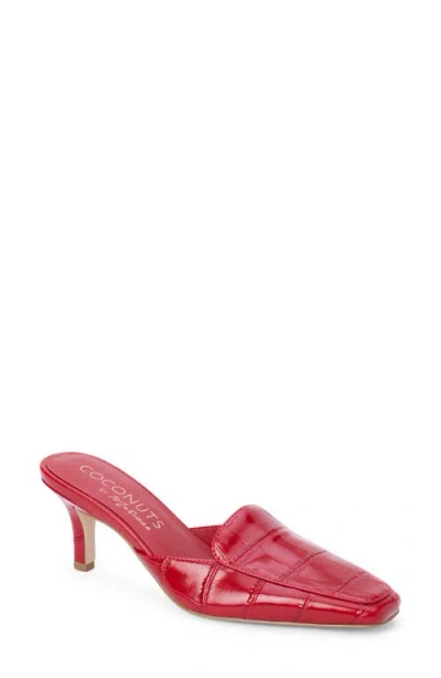 Coconuts By Matisse Davey Kitten Heel Mule In Red