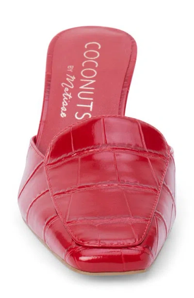 Coconuts By Matisse Davey Kitten Heel Mule In Red