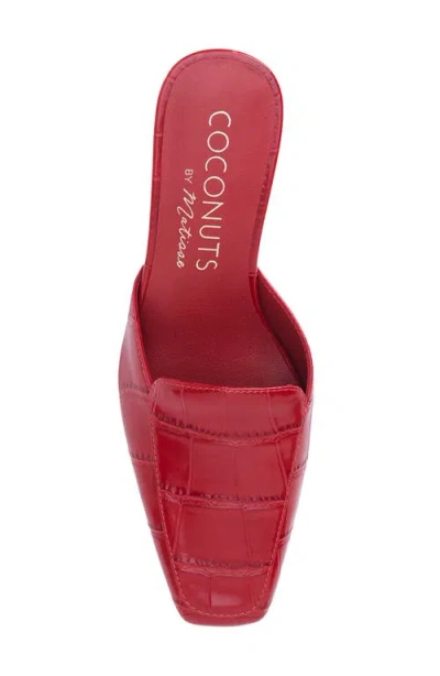 Coconuts By Matisse Davey Kitten Heel Mule In Red