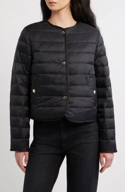 Michael Kors Reversible Quilted Jacket In Black