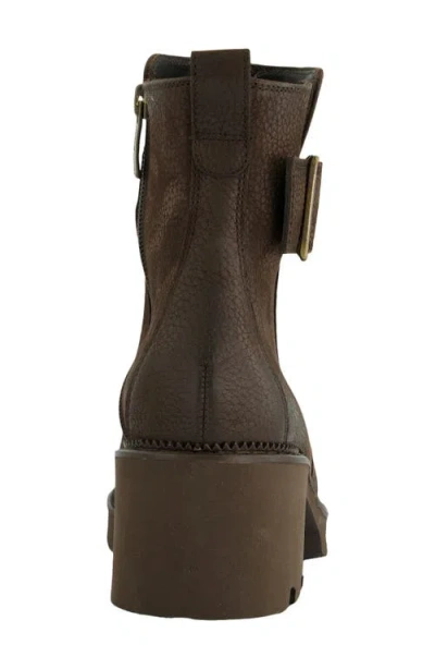 Paul Green Elissa Combat Boot In Brown