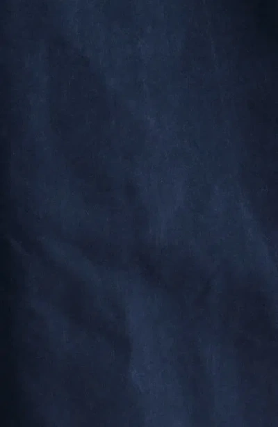 Bernardo Flared Hooded Raincoat In Blue