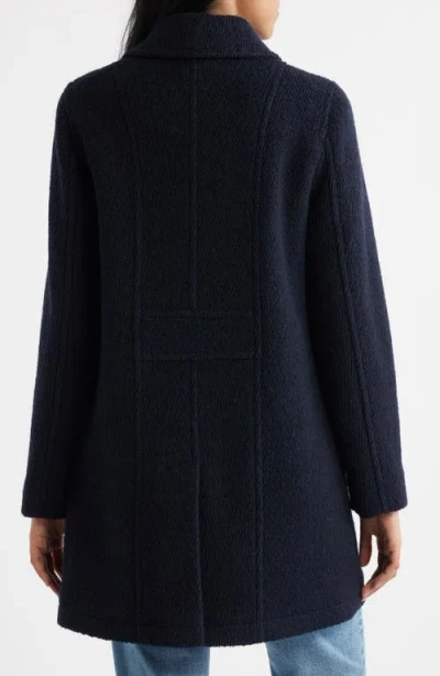 Sam Edelman Crested Button Coat In Blue