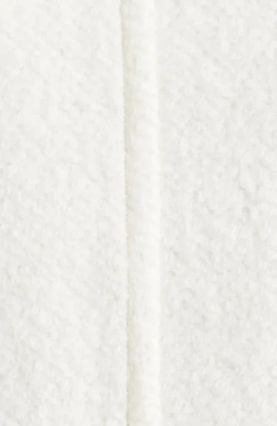 Sam Edelman Bouclé Longline Coat In White
