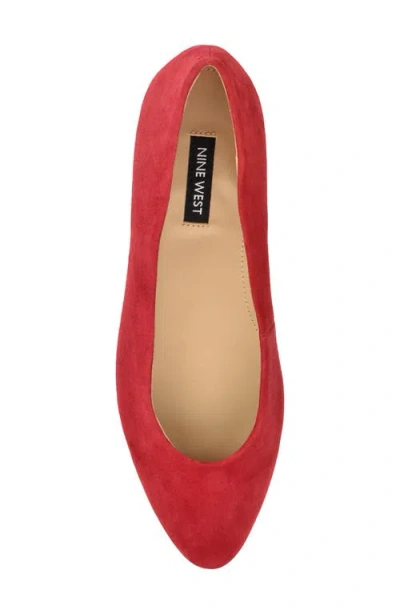 Nine West Valore Flat In Red
