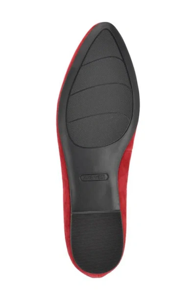 Nine West Valore Flat In Red