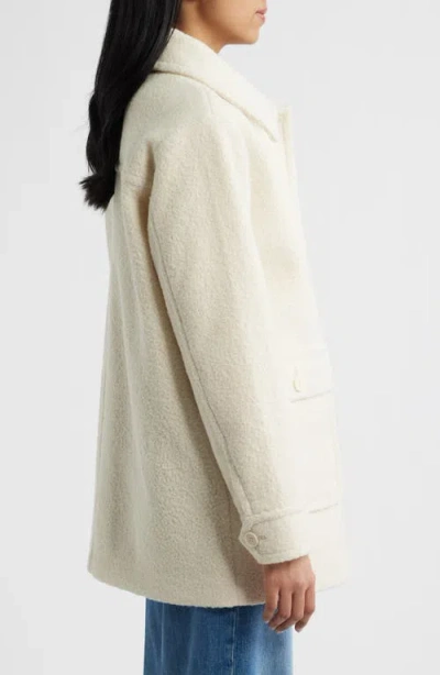 Bernardo Bouclé Shirt Jacket In Neutral