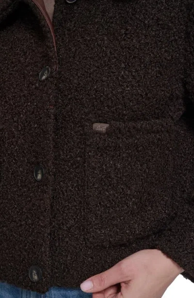 Levi's Cropped Bouclé Jacket In Brown