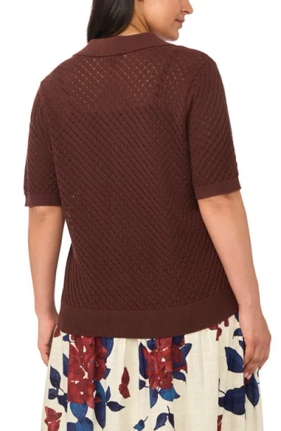 Halogenr Halogen(r) Pointelle Polo Sweater