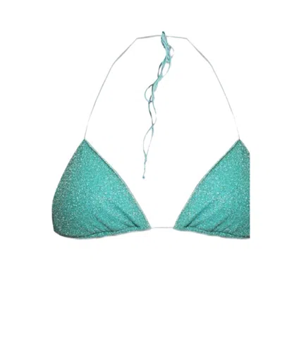 Oseree Glitter-effect Bikini In Blue