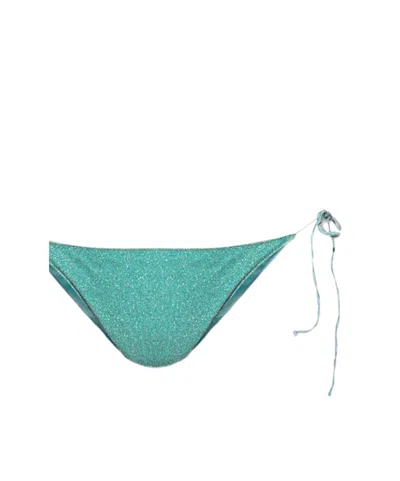 Oseree Glitter-effect Bikini In Blue