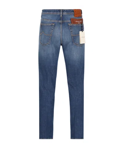 Jacob Cohen Belt-loop Jeans In Blue