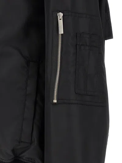 44 Label Group Black Polyamide Men's Bomber In Black
