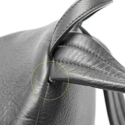Pre-owned Balenciaga Black Leather Backpack ()