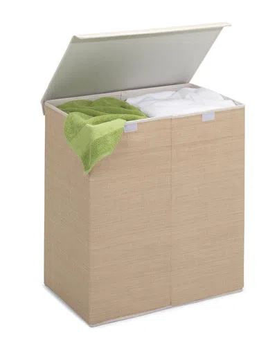 Honey-can-do Double Resin Hamper In Brown