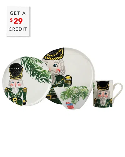 Vietri Nutcrackers 4pc Place Setting In Multi