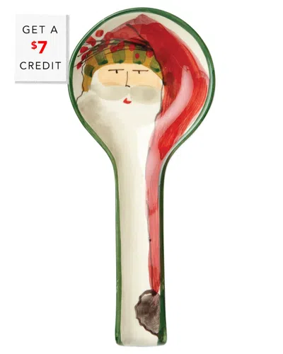 Vietri Old St. Nick Spoon Rest In Multi