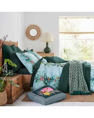Ted Baker 220 Thread Count Tropical Elevations Cotton Sateen Comforter Set In Green