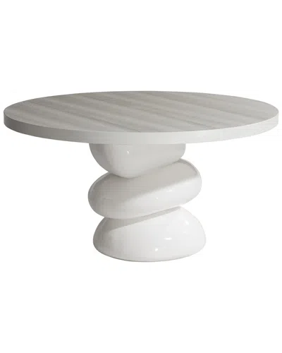 Bernhardt Navar Dining Table In White