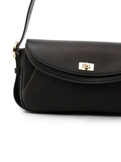 Sandro Medium Le Mambo Leather Shoulder Bag In Brown