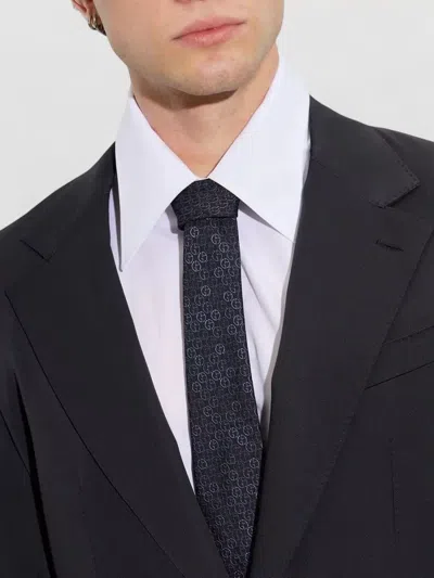 Giorgio Armani Silk Tie Regular Width Traditional Shape In Pattern