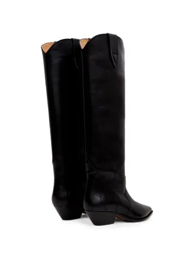 Isabel Marant Pointed-toe Knee-high Boots In Black