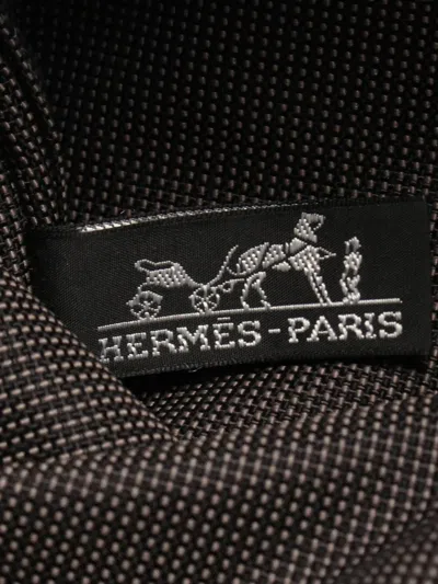 Pre-owned Hermes 1990-2010 Canvas Herline Pm Backpack In Grey