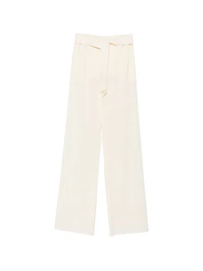 Max Mara Wool Trousers In Neutral