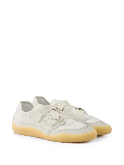 Prada Speedrock Technical Mesh And Leather Sneakers In Multi