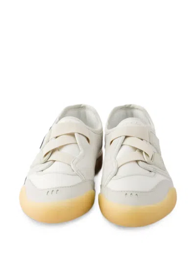 Prada Speedrock Technical Mesh And Leather Sneakers In Multi