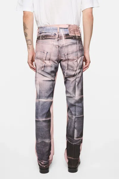 Acne Studios Panelled Denim Jeans In Pink