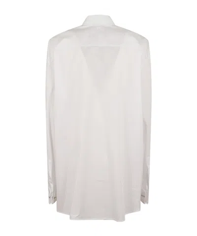 Dondup Concealed-front Buttoned-cuffs Shirt In White