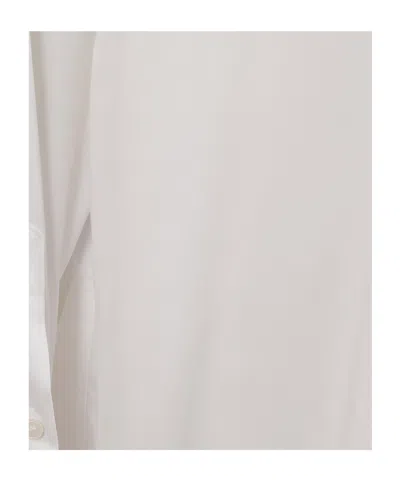 Dondup Concealed-front Buttoned-cuffs Shirt In White