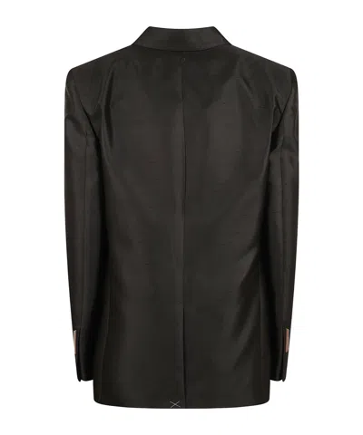 Dondup Double-breasted Blazer In Black