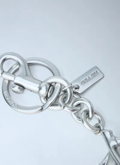 Coach Cherry Charm Keyring In Red