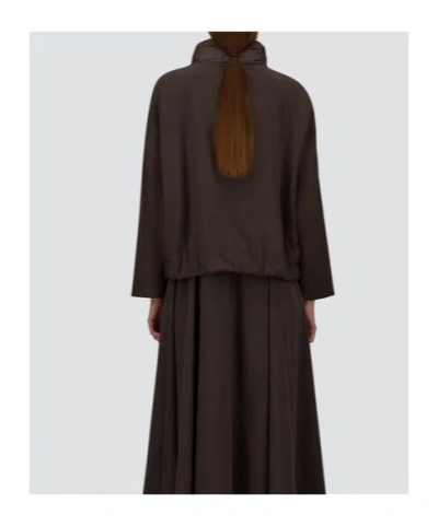 Herno Resort Quilted Drawstring-collar Jacket In Brown