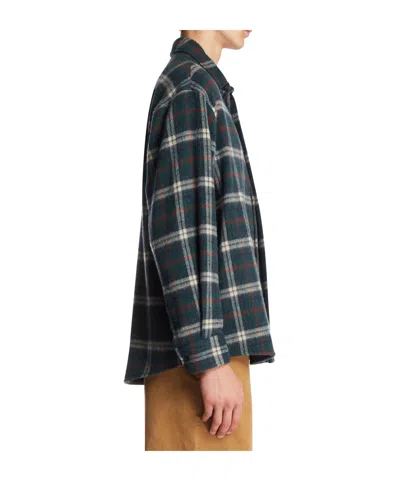 Darkpark Check-pattern Shirt In Blue