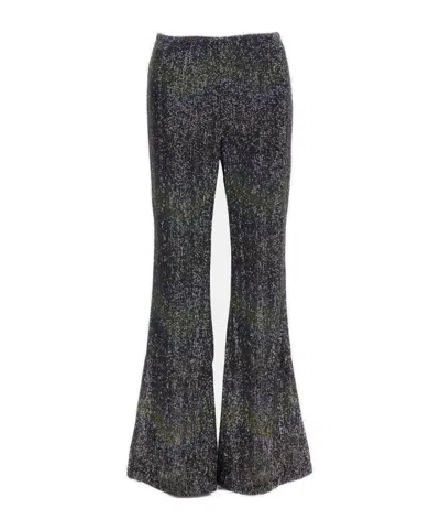 Missoni Flared Trousers With Multicolor Sequin Construction In Black