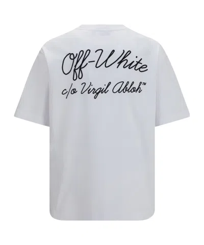 Off-white Script Logo Skate T-shirt In Pattern