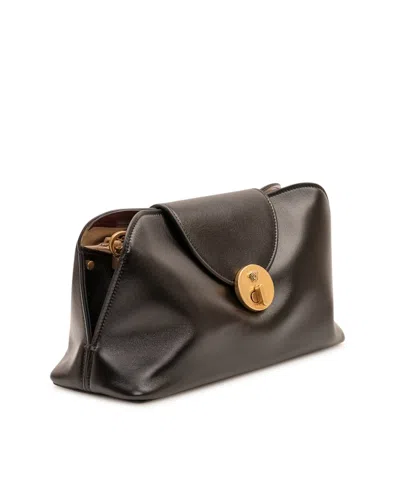 Versace Chain Shoulder Bag In Brown