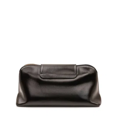 Versace Chain Shoulder Bag In Brown