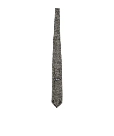 Tom Ford Herringbone-pattern Tie In No
