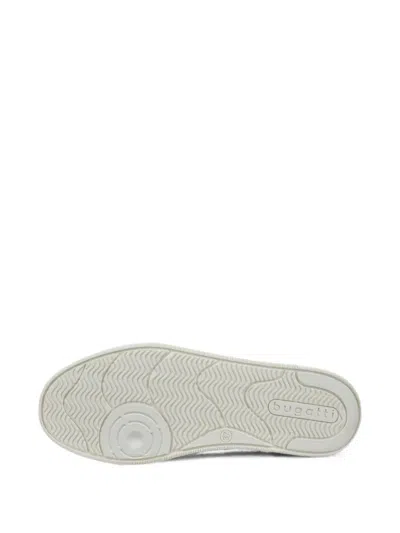 Bugatti Monogram-embossed Metallic-effect Sneakers In Neutral