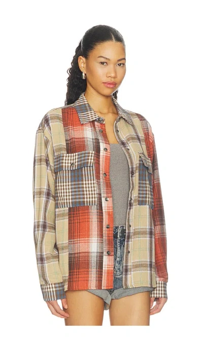 One Teaspoon Essential Patchwork Flannel Shirt